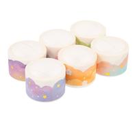 iplusmile Rubans Adhésifs Washi Décoratifs 6 Rouleaux Papier Motifs Nuages et Nature pour Scrapbooking, Journaux et Projets Créatifs Manuels