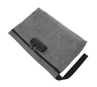 iplusmile Sac de Rangement à Serrure à Combinaison Étanche Sac de Stockage Portable pour Documents Bijoux et Valeurs Capacité Importante pour Voyage et Usage Professionnel Gris Foncé