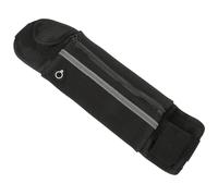 iplusmile Sacoche de Taille Anti-vol Noire en Tissu Élastique pour Téléphone, Pochette de Rangement Sportive Discrète Course Voyage