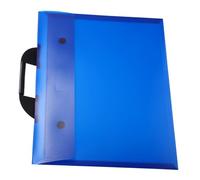iplusmile Sacoche Porte-Documents A3 Transparente Bleue Poignée Pratique, Organisateur de Rangement D'œuvres d'art Portable, Paquet à Main Multifonction pour Transport Extérieur et Bureau
