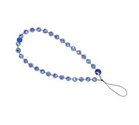 iplusmile Sangle de téléphone perlée poignet cordon charme maléfique sangle de perles de téléphone bracelet à breloques pour téléphone portable Lanière à cellules perlées Acrylique