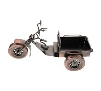 iplusmile Sculpture Miniature de Tricycle en Fer Forgé, Décoration Artisanale Rustique, Modèle Vintage Compact pour Bureau, Salon et Jardin, Œuvre d'art en Métal Décorative Rétro