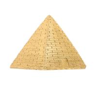 iplusmile Sculpture Pyramide Égyptienne Miniature Résine Dorée Décoration Élégante pour Maison et Bureau Figurine Antique Polyvalente pour Présentation et Ambiance Ancienne