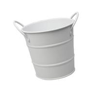 iplusmile Seau à Frites Acier Inoxydable Mini Blanc avec Poignées Conteneur Portable pour Snacks Glace et Collations Bar Restaurant et Fête
