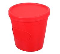 iplusmile Seau à Pop-corn Silicone Alimentaire Réutilisable Conteneur Léger et Résistant pour Snacks Fêtes et Soirées Cinéma Rouge