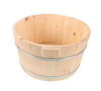 iplusmile Seau Bain de Pied Bois Durable Bassin Bois Multi Usage pour Garçon Fille et Maison Seau Lavage Bassin Bain Pratique pour Soins à Domicile