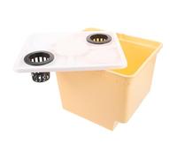 iplusmile Seau De Plantation Plantes Laitue Culture Hors-Sol Grandir Croissance Usine Pots De Fleurs Fourniture De Jardin Paniers Hydroponiques Yellow Plastique