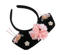 iplusmile Serrage-tête Classique Qing, Coiffe Traditionnelle Chinoise Élégante, Polyester et Plastique, Style Palais Rétro, pour Filles, Performances et Photo Shoots