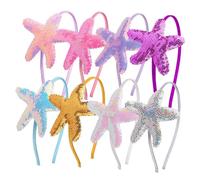 iplusmile Serrage-tête Pour Petite Fille 8 Pièces Taille Garçon Et Filles Coiffe Décorative Étoile De Mer Multicolore Coiffe Créative D'animal Marin Pour Fête Et Coiffure Garçon Et