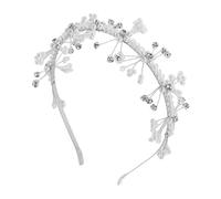 iplusmile Serre-tête Couronne pour Fille Anniversaire avec Fausses Perles Accessoire de Cheveux pour Mariage Communion Photo