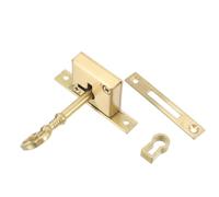 iplusmile Serrure de Porte D'armoire en Laiton Vintage, Verrou Élégant | Usage Polyvalent, Installation Facile, Sécurité Supplémentaire, pour Meubles, Portes de Cabinet et Boîtes