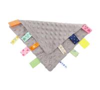 iplusmile Serviette Apaisante Doux Mouchoir Confortable pour Nourrisson Serviette Visage Adaptée pour Calmer et Accompagner le Sommeil des Bébés pour Usage Quotidien Couleur Gris