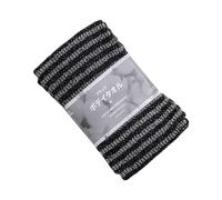 iplusmile Serviette Exfoliante Dos Corps Longue à Rayures Noir, Nettoyage Doux Et Massage Revitalisant, Adaptée Pour Adultes, Utilisation Bain Et Bain