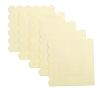 iplusmile Serviettes De Table Cocktail Jetables 20 Pièces Papier Doux 33 Cm Bords Ondulés Couleur Jaune Clair Pour Fêtes Mariages Réceptions Banquets