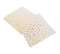 iplusmile Serviettes de Table Jetables à Pois Blancs Dorure Lot de 100 Pièces en Papier Serviettes pour Mariages Cocktails Anniversaires et Enterrements de Vie de Jeune Fille