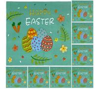 iplusmile Serviettes en Papier de Pâques pour Fête à Thème Lapin, Absorption Forte, Légères et Design Imprimé Chic, pour Fête de Pâques la Maison