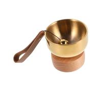 iplusmile Set Bol Chantant Laiton pour Animaux Bol Tibétain Compact avec Cloche Mélodieuse Accessoire Bouddhiste Décoratif pour et à