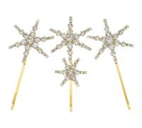 iplusmile Set de 1 Pince à Cheveux Étoile en Alliage Or avec Cristaux, Accessoire Décoratif et Élégant pour Femmes et Adolescentes, pour Anniversaires et Occasions Spéciales