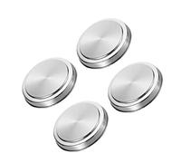 iplusmile Set De 4 Couvercles En Acier Inoxydable Pour Brûleurs De Cuisinière Housses Ronde Réutilisables Faciles à Nettoyer Design Élégant Cuisine