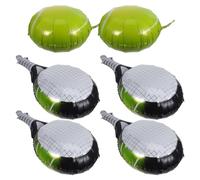 iplusmile Set de Ballons en Aluminium Trous Pré-percés de Balle et Raquette de Tennis pour Décoration Polyvalente en Intérieur Lors de Diverses Occasions