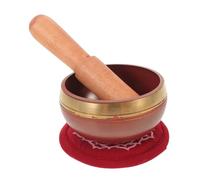 iplusmile Set de Bol Chantant Tibétain Artisanal avec Coussin et Maillet Bois Bol Méditatif pour Méditation Yoga Relaxation et Accessoires Prière