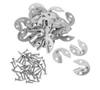 iplusmile Set de Clips de Fixation pour Meubles avec Vis Supports Polyvalents pour Accrocher Miroirs et Objets Décoratifs Connecteurs et Stables pour Montage Facile et Sécurisé