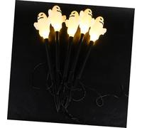 iplusmile Set de Lampes Solaires LED Halloween Fantômes Éclairage Décoratif Extérieur Étanche pour Jardin Pelouse et Lampe Piquet Facile à Installer