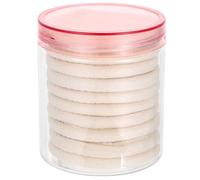 iplusmile Set de Pads de Luffa Rond pour Femme Éponges Douces Cellulose Naturelle pour Nettoyage Du Visage et Démaquillage Résistantes et Réutilisables