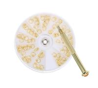 iplusmile Set de Pendentifs Solide et Pratiques en Alliage Doré pour Nail Art, Accessoires Décoratifs pour Manucure à Domicile ou Salon Professionnel