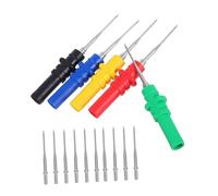 iplusmile Set de Pointes de Test pour Multimètre Sondes Dinspection de Câbles Aiguilles Robustes Noires et Rouges pour Réparation Électronique Expérience Éducative et Bricolage
