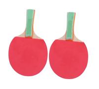iplusmile Set de Raquettes de Tennis de Table pour Adultes et Garçon Fille Ensemble Raquettes Horizontal et Droit avec Balles Surface Lisse et Rebond et Confortable pour Couleur Aléatoire