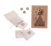 iplusmile Set Feng Shui I Ching Hexagram Cards with Instruction Guide Beginner-Friendly Chinese Fortune Divination and Luck Coins for Wealth and Success