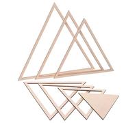 iplusmile Set Outils de Poterie Triangulaires Bois pour Modelage Argile Guides Concentriques Géométriques pour Découpe et Formation de Plaques Céramiques