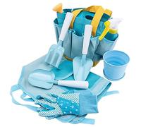 iplusmile Set Outils Jardinage Garçon Fille Pelle Râteau et Arrosoir pour Garçons Filles Kit Jardinage Extérieur Polyvalent pour Transplantation Bêcher et Désherbage