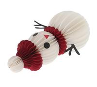 iplusmile Snowman Honeycomb Centerpiece Xmas Table Decorations Winter Snowman Tabletop Ornament for Holiday Party and Indoor Use