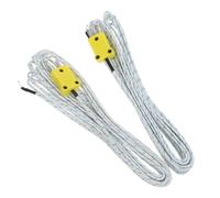 iplusmile Sonde de Température Thermocouple de Type K Haute Précision Résistance Thermique Avancée en Fibre de Verre et Abs, Lot de 2 pour Surveillance Industrielle et Hvac
