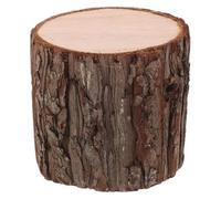 iplusmile Souche d'arbre Décorative en Bois Naturel 15cm X 15cm, Support Rondin pour Bougie Chauffe-Plat, Tabouret Artisanal Polyvalent pour Décoration Mariage et Centre de Table Rustique