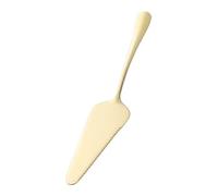 iplusmile Spatule à Gâteau Dentelée Acier Inoxydable Outil de Cuisson Ergonomique pour Pizza et Crème Miroir Couleur Or et Facile à Nettoyer