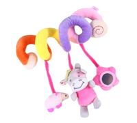 iplusmile Spirale Suspendu pour Poussette et Siège Auto Doux et avec Cloche Sonore Jeu Déveil Créatif pour Garçon Fille Garçon et Fille