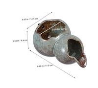 iplusmile Spitter Fontaine Intérieur Céramique Vintage Cascade Naturelle Jarre Écologique pour Bassin et Décor Patio Système de Circulation Eau pour Ambiance Relaxante