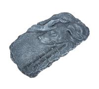 iplusmile Statue Commémorative Résine pour Animaux Pierre Tombale pour Jardin Figurine de Chien Souvenir Étanche Ornement Compact avec Motif Marqueur de Tombe pour Perte Danimal de
