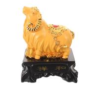 iplusmile Statuette Zodiaque Chinois Chèvre Dorée 7 Pouces en Or