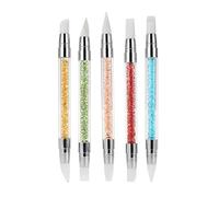 iplusmile Stylo De Sculpture Pour Nail Art En Silicone Double Tête 5 Pièces Couleurs Aléatoires Pour Création 3d Décoration Ongles Outils Nail Art