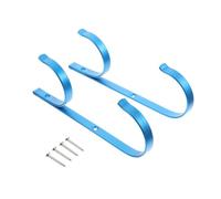 iplusmile Support Alliage pour Rangement Accessoires Piscine Lot de Porte-poteaux Aluminium Bleu et Résistant pour Manche Télescopique Éponge Épuisette Brosse et Tuyau Aspiration