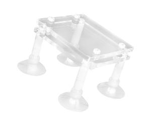 iplusmile Support Antichoc pour Pompe Submersible Aquarium en Acrylique Transparent, Grand Modèle, Coussinet Antidérapant et Protecteur Le Sable, Accessoire Robuste pour Pompe à Eau