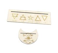 iplusmile Support Cartes Tarot Bois Fait Main Porte Cartes Divination Compact et Accessoire Wiccan pour Décoration et Rituel