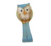 iplusmile Support Cuillère Céramique Décoratif Forme de Hibou Repose Ustensiles Pratique pour Cuisine Rangement Pelle et Cuillère Plan de Travail Accessoire pour Table et Comptoir
