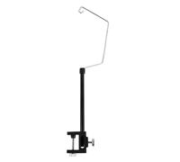 iplusmile Support de Fil de Fer à Pince, Anti-emmêlement, Noir | Bras Orientable, Patin Silicone Antidérapant, Base Stable, pour Petit Espace Buanderie et Poste Repassage