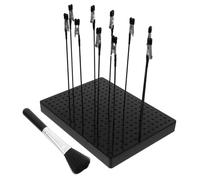 iplusmile Support De Peinture pour Maquette avec Pince Crocodile Flexible Base Stable Et Brosse De Nettoyage Porte-mémos Modulable pour Modélisme Kit Complet pour Peinture Et Séchage des Pet