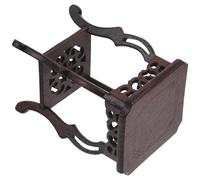 iplusmile Support de Pot de Fleurs en Bois de Wengé, Socle D'exposition pour Pot de Fleurs, Support Pratique pour Rangement et Affichage, pour Intérieur et Extérieur